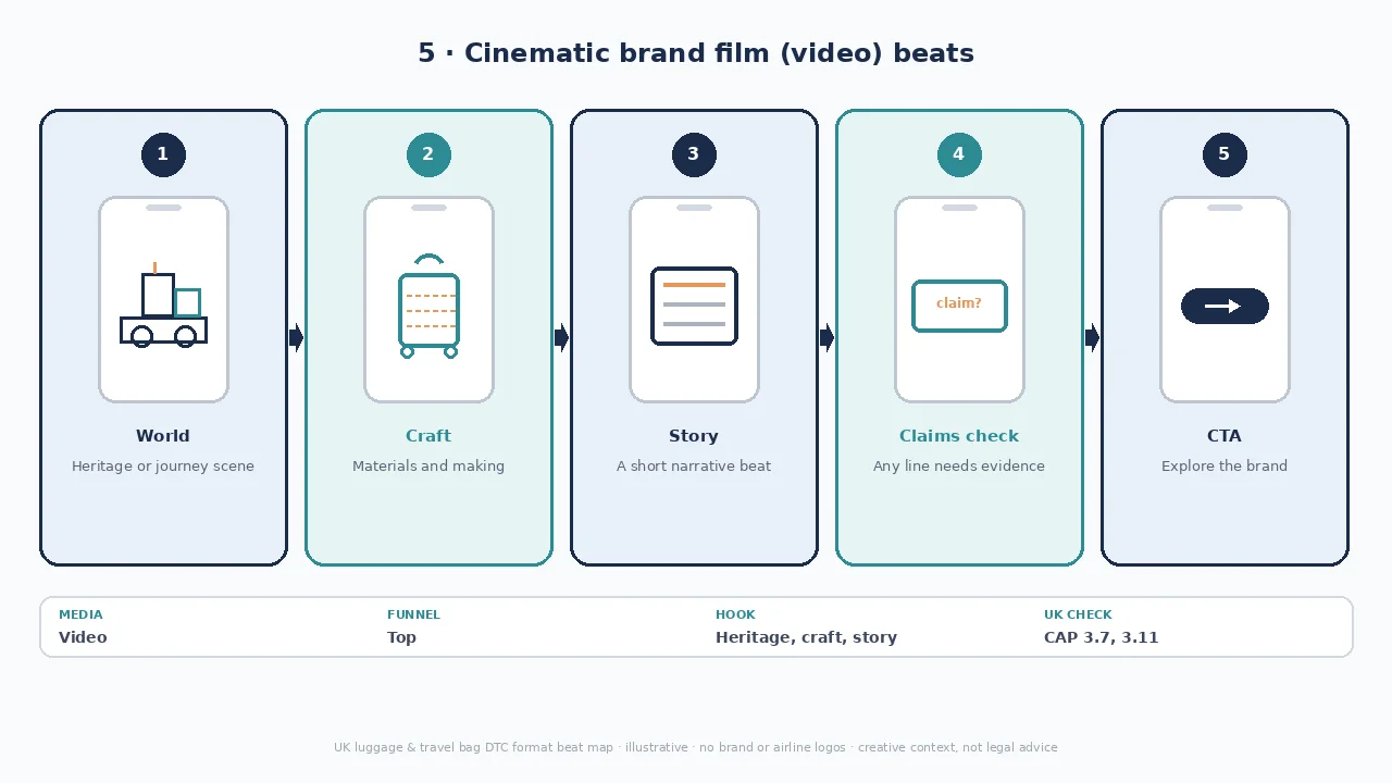 Cinematic brand film diagram